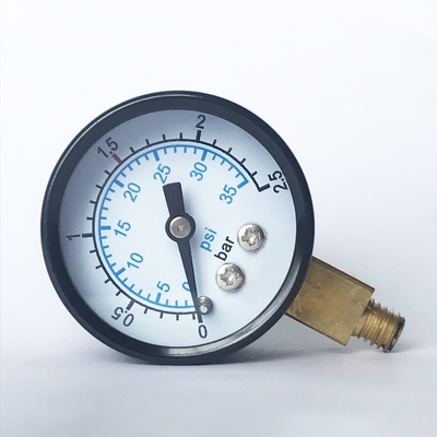 μετρητής πίεσης 35mm ακτινωτός 2,5 βρεγμένο ορείχαλκος βιομηχανικό μανόμετρο φραγμών