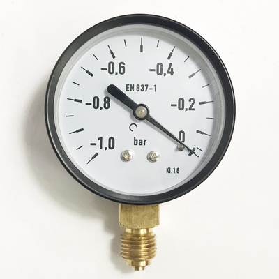Το EN 837-1 1 μετρητής πίεσης BAR 2,5 ίντσα 63mm κατώτατο σημείο τοποθετεί το μετρητή πίεσης