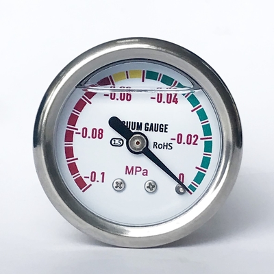 0,1 κενό μανόμετρο πλήρωσης γλυκερίνης μετρητών πίεσης μετρητών πίεσης MPA Ss316